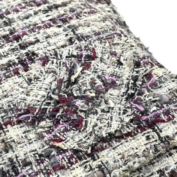 CHANEL Camelia flap Chain Shoulder Bag tweed gray - Picture 9 of 12